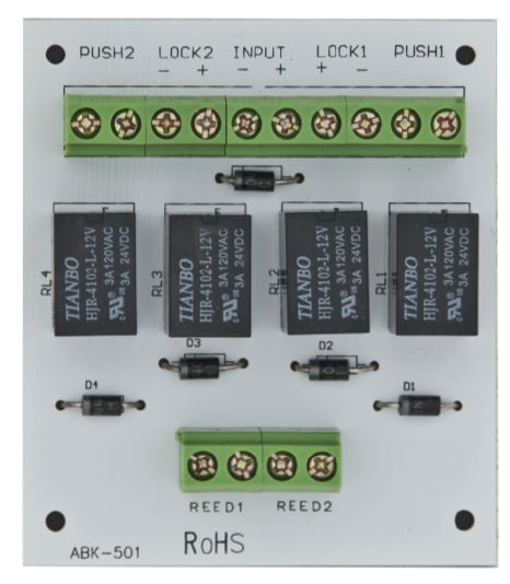 ABK-501 Kt ajtt vezrl modul, zsilip rendszer